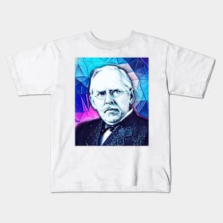 Jacob Riis Snowy Portrait | Jacob Riis artwork 5 Kids T-Shirt